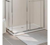 LoogCape Shower Tray ABS Rectangular White 70 x 120 cm with Low Threshold, Non-Slip Base, Fibreglass Reinforced Material, Barrier-Free, Durable, Suitable for Bathroom, Shower, Walk-in, Niche