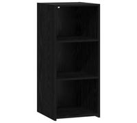 LoogCape Sideboard Black Oak 40 x 41 x 93 cm Wood Material with 2 Shelves for Living Room Dining Room Hallway and Office Storage Chest of Drawers Sideboard Lowboard Cabinet Shelf Storage