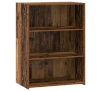 LoogCape Sideboard Made of Wood 70 x 41 x 93 cm Reclaimed Wood with 2 Board Shelves for Living Room, Dining Room, Hallway and Office, Versatile Storage Chest of Drawers with Storage Space and