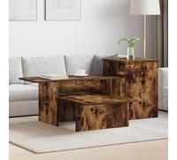 LoogCape Smoked Oak Console Table 91.5 x 35 x 38.5 cm with Storage Space for Hallway Living Room and Entrance Area Space Saving Design Durable Wood Material Versatile