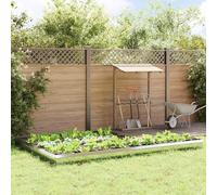 LoogCape Snail Fences Pack of 16 Silver Galvanised Steel Garden Bed Edging Lawn Edging Border Root Barrier Plug-In System Weatherproof Stable