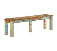 LoogCape Solid Reclaimed Wood Bench 160 x 35 x 46 cm with Storage Space for Hallway Dining Room Bedroom Living Room Wardrobe Wooden Bench
