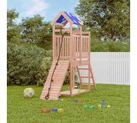 LoogCape Solid Wood Douglas Fir Play Tower with Slide, Climbing Frame, Sandpit, Rope and Accessories for Children in the Garden, Weatherproof Wood, Sturdy Frame, for Outdoor Use