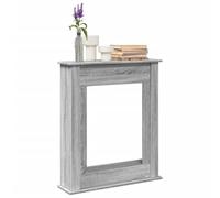 LoogCape Sonoma Grey Fireplace Surround, 75 x 20 x 87.5 cm, Wood Material for Electric Fireplaces, Decorative Fireplace Accessories, Durable, Easy to Clean, Wall Mounting, Secure Shelf for Warmth and