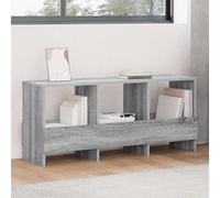 LoogCape Sonoma Magazine Rack Grey 102 x 30 x 45 cm Magazine Rack with Storage Space for Living Room Office and Reading Corner, Space-Saving, Sturdy Wood Material Design, Easy Cleaning