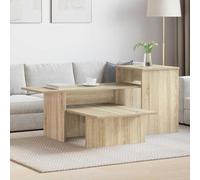 LoogCape Sonoma Oak Console Table 91.5 x 35 x 38.5 cm Wood Material Wall Table Hallway Table Room Divider Space Saving Drawer
