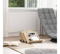 LoogCape Sonoma Oak Magazine Shelf 53 x 40 x 28.5 cm Wood Material Modern Design for Living Room Office and Bathroom Space Saving Sturdy Storage with 3 Board Shelves
