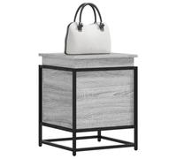 LoogCape Sonoma Storage Box with Lid, Grey, 40 x 40 x 51.5 cm, Sturdy Wood Material Shelf for Household, Living Room, Children's Room, Bathroom, Kitchen, Storage Space, Organiser, Box, Basket