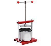 LoogCape Stainless Steel Fruit and Wine Press 6 Litres for Easy Production of Wine, Juice and Fruit Wine, Suitable for Hobby Brewers, Wine Making and DIY Wine Making Accessories