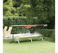 LoogCape Stainless Steel Grill 158 x 42 x 31 cm with Sturdy Steel Legs, Durable BBQ for Balcony Patio Outdoor Camping, Large Grill Surface, Rustproof, Easy to Clean, Foldable