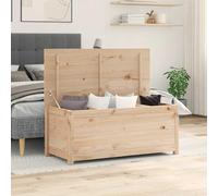LoogCape Storage Chest Made of Solid Pine Wood with 110 x 50 x 45.5 cm Storage Space, Rustic Look, Sturdy Wooden Frame, Gas Lift Lid, Versatile in the Living Room, Bedroom, Hallway or Kitchen