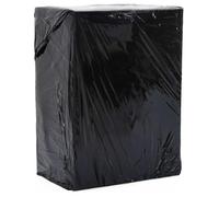 LoogCape Stretch Film Black Pack of 2 50 cm x 300 m 20 μm Durable Elastic Versatile for Storage Transport and Packaging