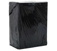 LoogCape Stretch Film Pack of 2 Black 17 μm 50 cm x 150 m Durable Resistant for Packaging Warehouse Shipping Furniture Moving Protection