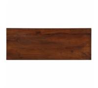 LoogCape Table Top 90 x 40 x 3.8 cm Rectangular Recycled Solid Wood for Dining Room, Living Room, Office, Kitchen, Worktop, DIY, Furniture, Robust, Height Adjustable, Wane Edge, Natural, Rustic