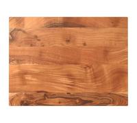 LoogCape Table top 90 x 70 x 2.5 cm, made of solid acacia wood for dining room, living room, office or DIY furniture construction with rustic wane, scratch-resistant surface, suitable as a replacement