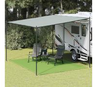 LoogCape Tent Rug Light Green 300 x 400 cm HDPE Weatherproof Camping Rug with Eyelets Durable Outdoor Material Easy to Cut to Size Ideal for Tent, Patio