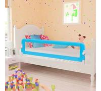LoogCape Toddler Bed Guard Blue 120 x 42 cm Height Adjustable Foldable Portable Safety Net for Cot Parent's Bed Family Bed Travel Cot Suitable for Children Between 18 Months and 5 Months