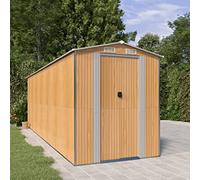 LoogCape Tool Shed 192 x 606 x 223 cm, Galvanised Steel, Weatherproof, Lockable, Waterproof, with Large Storage Space for Garden Tools, Lawnmowers, Bicycles and Storage, Garden Shed