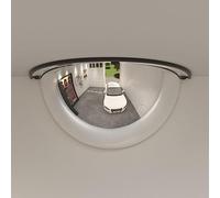 LoogCape Traffic Mirror, Pack of 2, Half-Dome, Diameter 40 cm, Acrylic with 90 Degree Wide Angle for Safety, Traffic Flow and Accident Prevention on Roads, Parking Lots and Construction Sites in