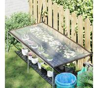 LoogCape Transparent Garden Cover 2.5 x 1 m PE Weatherproof Protective Tarpaulin for Spring and Autumn Versatile Heavy Duty Cover Material with Reinforced Eyelets Ideal for Plants, Beds