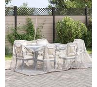 LoogCape Transparent Garden Tarpaulin 2 x 2 m Polyethylene Weatherproof, UV-Resistant, with Reinforced Eyelets, Ideal for Winter Protection, Ground Cover, Bed Cover, Weed Protection, Garden Care and