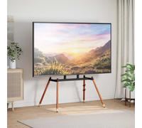 LoogCape TV Stand for 37-86 Inch Screens with VESA 400 x 600 mm, Height Adjustable, Rotating, Swivelling, Space-Saving, Ergonomic, with Cable Management, Ideal for Living Room, Office and Gaming