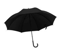 LoogCape Umbrella Black 130 cm with Automatic Folding Function, Windproof and Water Resistant for Outdoor, Balcony, Beach, Garden, Camping, with Sturdy Stand and Comfortable Curvature Handle