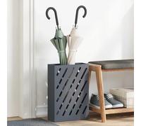LoogCape Umbrella Stand Anthracite Steel 28 x 12 x 41 cm Space Saving Organiser for Hallway Entrance Area Office Durable and Non-Slip