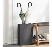 LoogCape Umbrella Stand Black 28 x 12 x 41 cm Steel Durable Stable Space Saving for Hallway Entrance Office Front Door Wardrobe