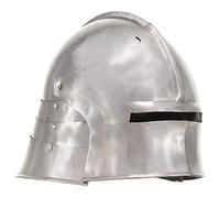 LoogCape Viking Helmet Antique Replica LARP Copper Steel Armor Cosplay Party Decoration Medieval Replica for Theatre, Collectors, Exhibition, Role Play, Prop