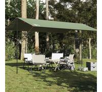 LoogCape Waterproof Camping Tent Tarpaulin, Green, 500 x 294 cm, TAFT PU Coating, Eyelets Corners, Foldable Lightweight Travel Tarpaulin, Rain Protection for Camping, Hiking, Trekking, Festival