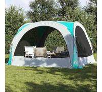 LoogCape Waterproof Party Tent Green 360 x 360 x 215 cm with PU Polyester Coating, Fibreglass Poles, 4 Zip Entrances, for Camping, Festival, Rainy Weather Protection