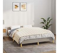 LoogCape Weighted Blanket 122 x 183 cm 9 kg Light Cream Breathable Hypoallergenic Fabric for Bedroom Couch Sofa Cuddly Blanket Washable Ideal for Winter and Summer Relaxing Sleep Aid