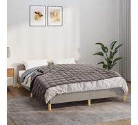 LoogCape Weighted Blanket Grey 122 x 183 cm 9 kg Fabric Hypoallergenic Glass Beads for Bedroom Couch Sofa Bed Cuddly Warm Durable Breathable