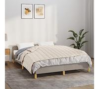 LoogCape Weighted Blanket Light Cream 122 x 183 cm 9 kg Fabric Hypoallergenic Cuddly Breathable for Sleeping Comfort, Bed Cover, Bedspread, Couch, Ideal for Bedroom, Living Room, Camping and Travel