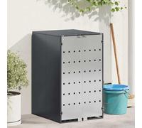 LoogCape Wheelie Bin Box with Gas Lifting Lid for 240L Wheelie Bin Steel Weatherproof, Expandable, UV-Resistant, Ventilated Design, Privacy Screen for Garden, Patio, Outdoor, Waste Box, Rubbish