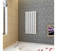 LoogCape White Panel Radiator 465 × 900 mm with 530 Watt Power, Durable Steel, Vertical Mounting, Modern Design, Suitable for Living Room, Bedroom, Office, Basement and Conservatory