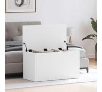 LoogCape White Storage Chest 84 x 42 x 46 cm Made of Wood Material with Large Storage Space for Living Room Bedroom Children's Room Hallway and Decoration Space-Saving Stylish Versatile