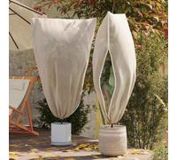 LoogCape Winter Protection for Plants, Set of 5, Beige, 1.8 x 1.2 m, Non-Woven Fabric with Zip, Durable, Reusable, for Garden, Patio, Balcony, Yard, Outdoor