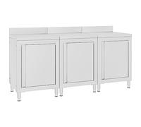 LoogCape Work Cabinet 180 x 60 x 96 cm Stainless Steel for Catering, Hotel, Restaurant, Catering, Commercial Equipment, Robust, Corrosion Resistant, Easy to Clean, with Adjustable Feet