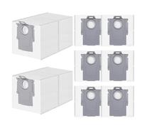 LOOHAOC 8-Pack Replacement Dust Bags Compatible with Roborock S8 MaxV Ultra, S8 Max Ultra, Q Revo Series, G10S, T8, Q5 - 3.1L High-Capacity Vacuum Cleaner Bags Accessory Kit