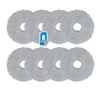 LOOHAOC Pack of 10 Wipes for Ecovacs Deebot X2/X2 Omni /X2 Pro/T20 Omni/T20e Omni Xiaomi-X10+/Dreame L10s Ultra/L10 Ultra/L20 Ultra Robot Vacuum Cleaner, Washable Microfibre Mop Accessories