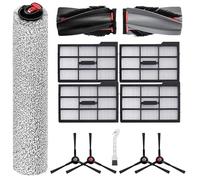 LOOHAOC Replacement Accessories Kit for Eufy Omni E28, E25: 1 Main Brush, 1 Roller, 4 Filters, 4 Dust Bags, 2 Side Brushes,1 cleaning brush (E25-11P KIT)