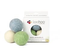 LooHoo Wool Dryer Balls, Deluxe Starter 3-Pack - Natural Alternative to Dryer Sheets, Made in USA - Random Mix (Colors Will Vary)