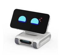 LOOI Robot-Starlight White-AI Desktop Companion with Visual Understanding (Objects, People & Scenes), ChatGPT Voice Interaction, Memory, Personality, Gesture & Facial Control,10W Wireless Charging