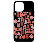 Look Ahead Not Behind You Retro Groovy Quote Case for iPhone 12 mini