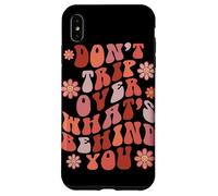 Look Ahead Not Behind You Retro Groovy Quote Case for iPhone XS Max