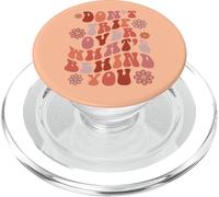 Look Ahead Not Behind You Retro Groovy Quote PopSockets PopGrip for MagSafe