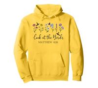 Look at the Birds Air Scripture Matthew 6:26 Bible Verse God Pullover Hoodie
