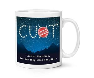 Look at The Stars See How They Shine for You C-NT 10oz Mug Cup Joke Rude Birthday